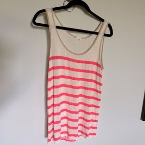J CREW Linen Blend Tank Tunic Length SZ M